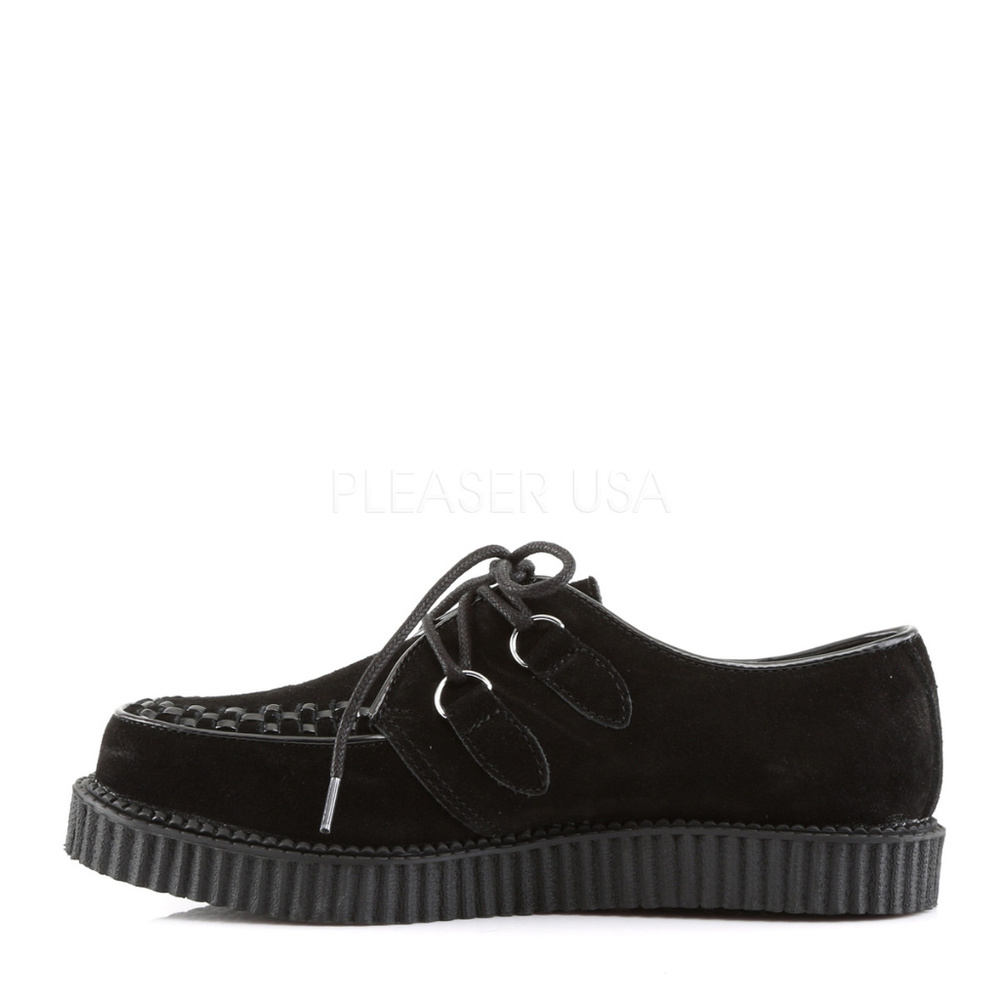 Mens Platform Lace Up Suede Creeper Shoes - Picture 3 of 5